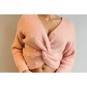 Forever 21 Pearl Long Sleeve Sweater